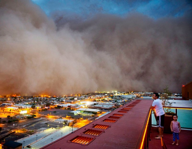 Песчаная буря пыльная буря штат Аризона
