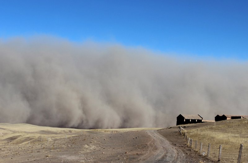Пыльная Песчаная буря атмосферное явление