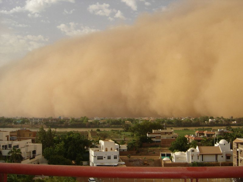 Песчаная буря в Казахстане 16.03.21