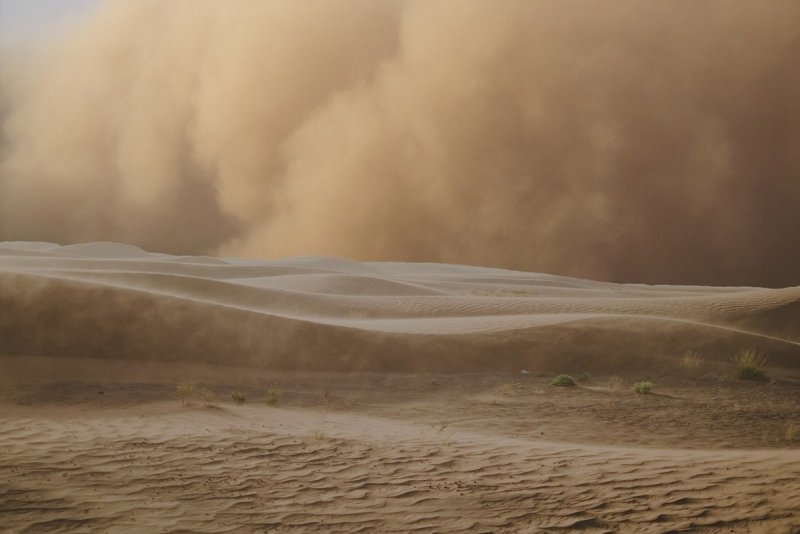 Песчаная буря в Мавритании