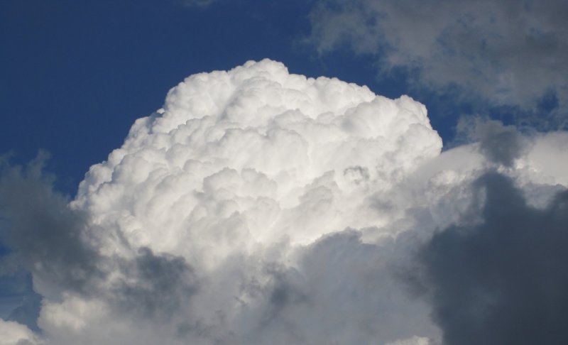 Фото кучевых облаков в небе