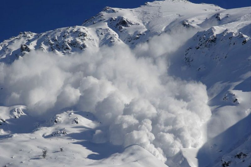 Снежные лавины в Андах
