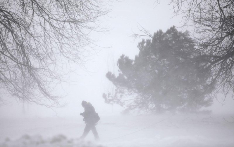 Снежная буря в Новосибирске