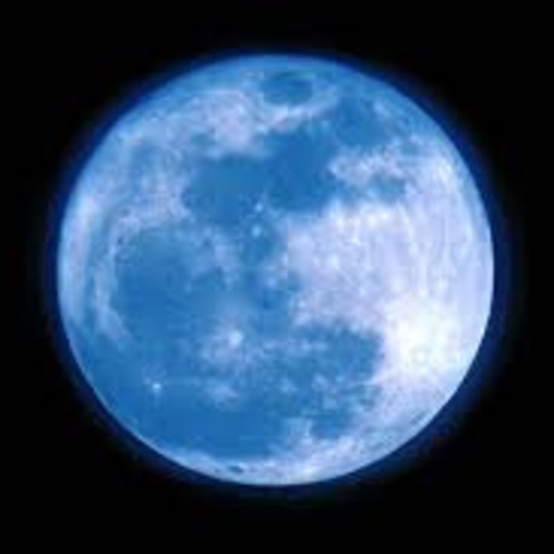 Синий Луна половина