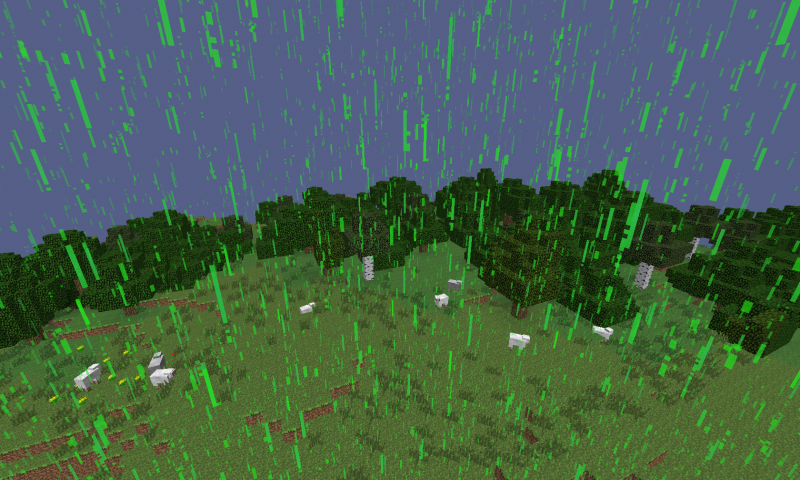 Хвойный лес после кислотного дождя