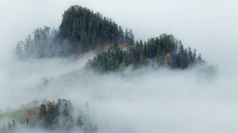 Таганай горы туман