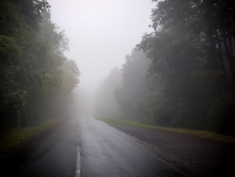 Туманная дорога фото