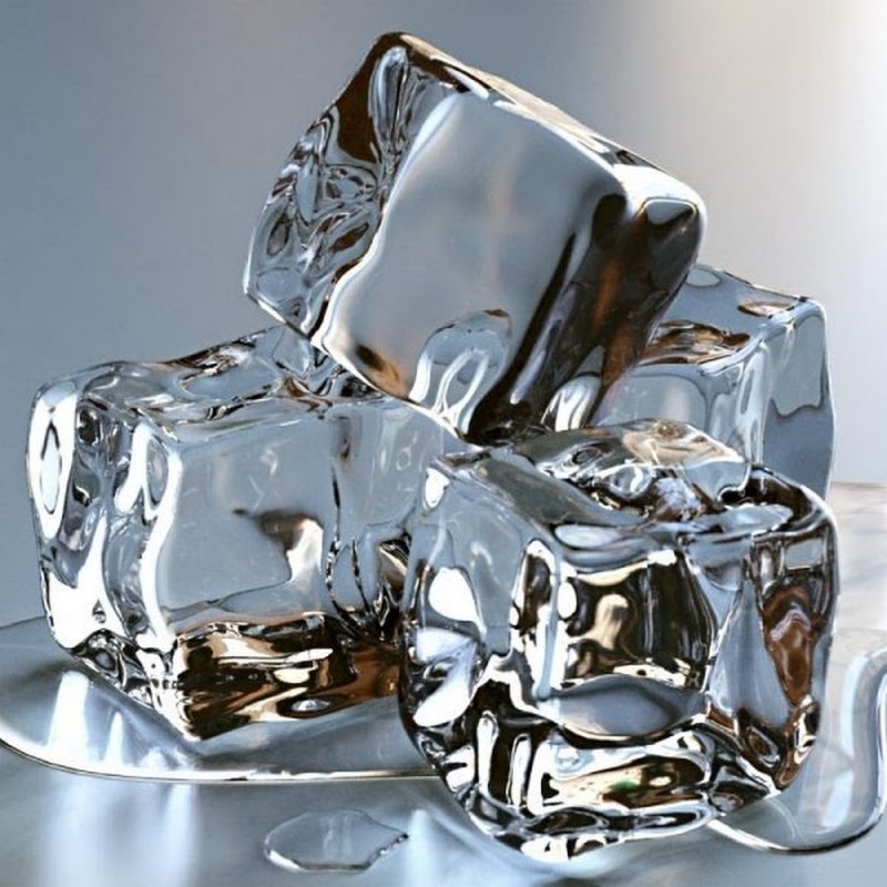 Тающие кубики льда