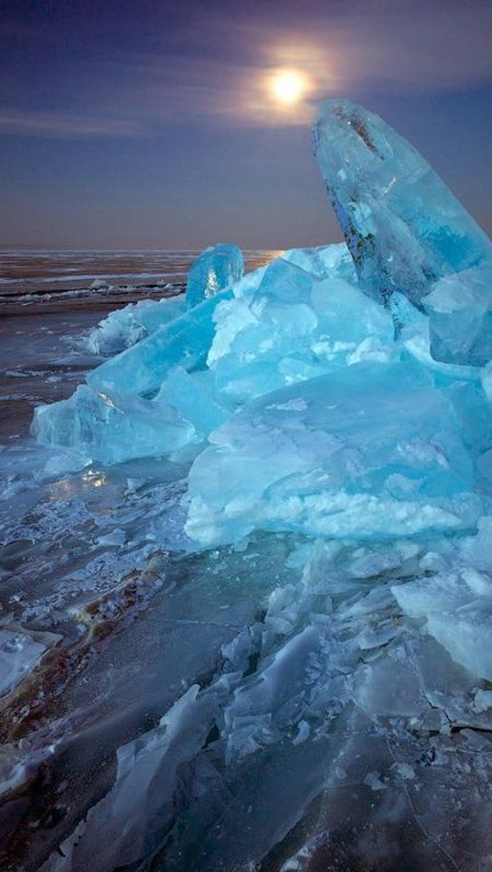 Голубой лед Ольхон Байкал