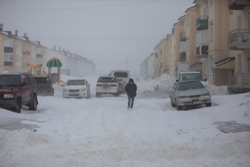 Снег на Сахалине сейчас