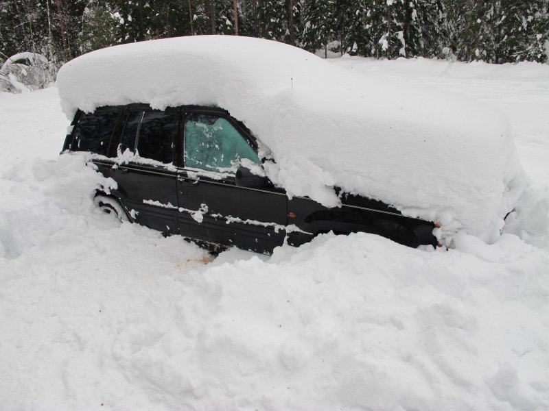 Авто под снегом