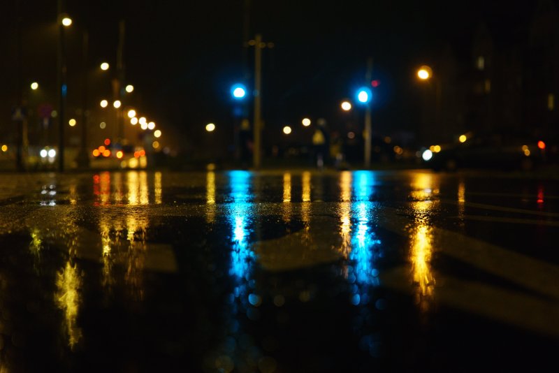 Ночной дождь обои