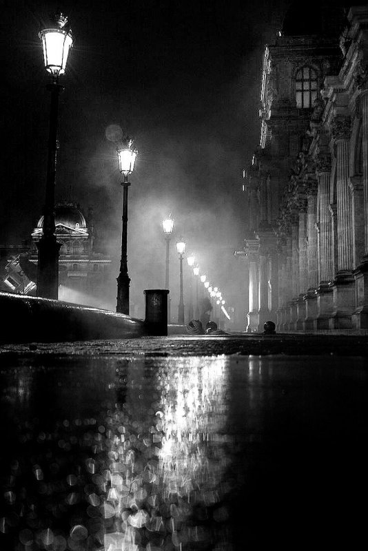 Ночная дождливая улица