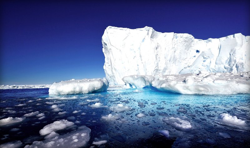 Антарктида географический Ледниковый Айсберг
