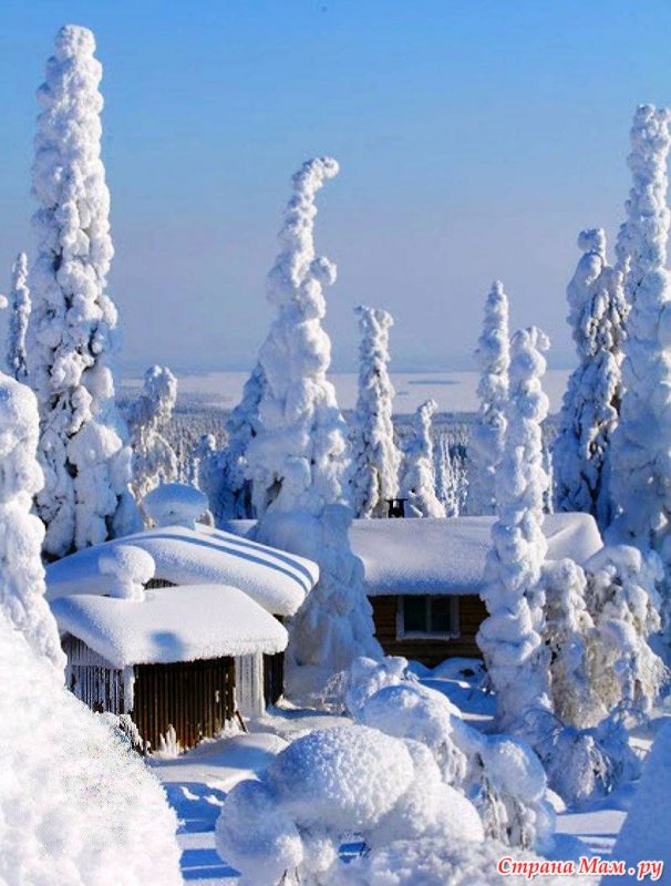 Красивые снежные места