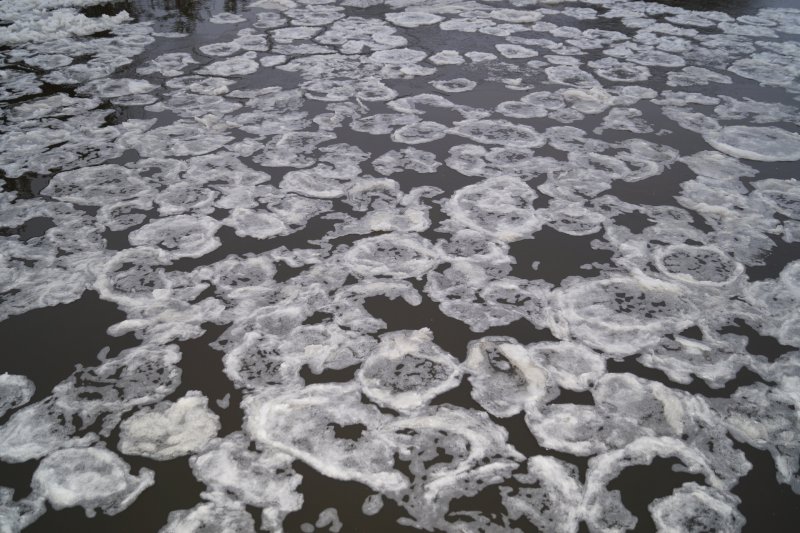 Блинчатый лед в Кировской области