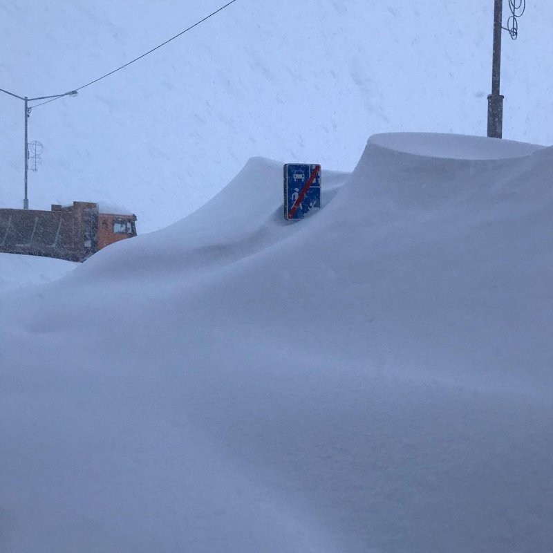 Норильск завалило снегом 2020