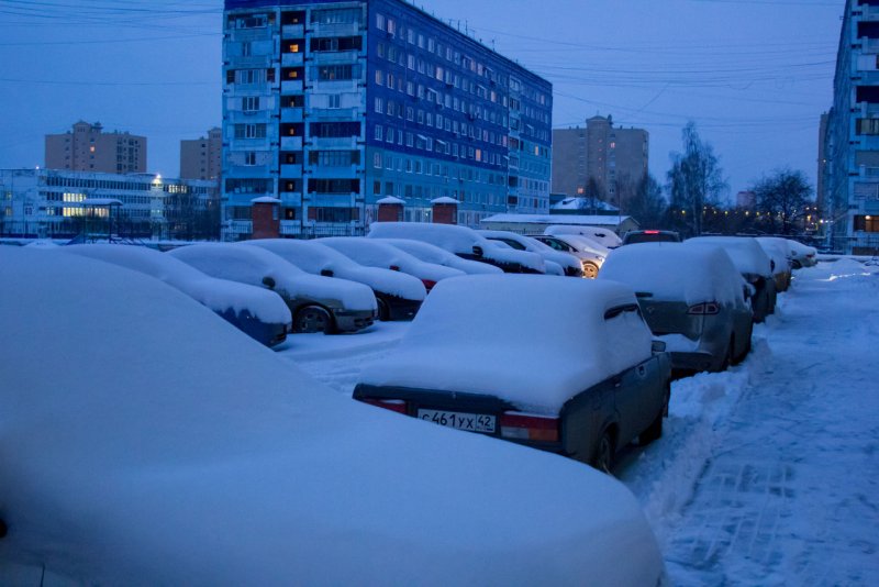 Много снега в Сибири