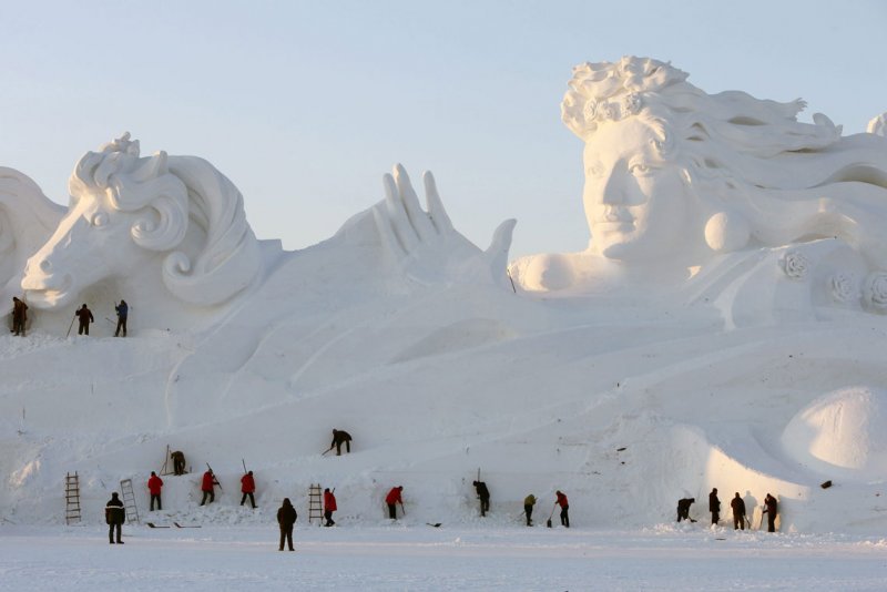 Снежные скульптуры Харбин 2021