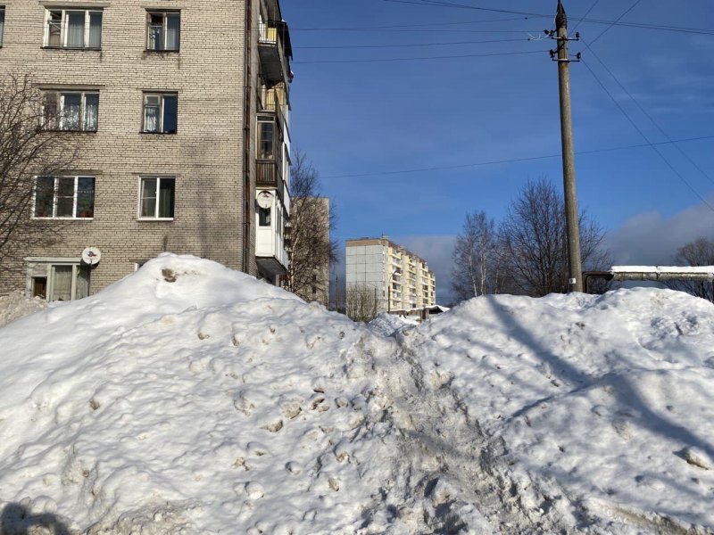 Снег в Якутске