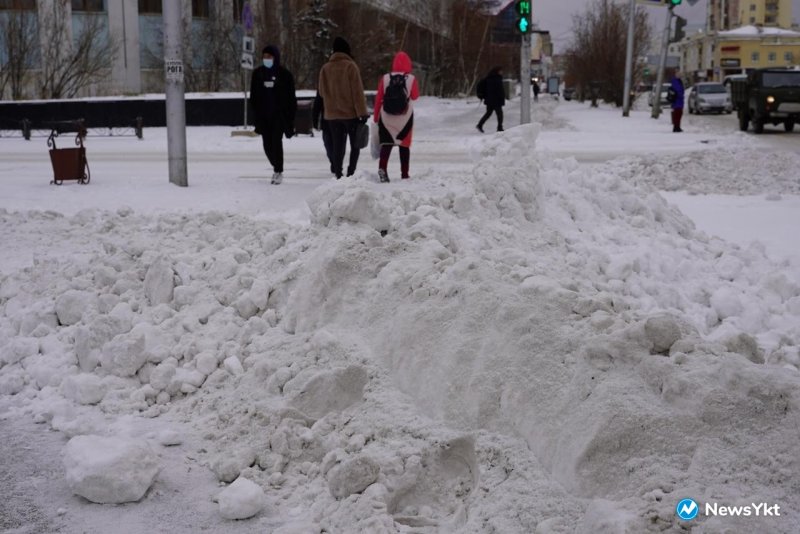 Снегопад в Якутии