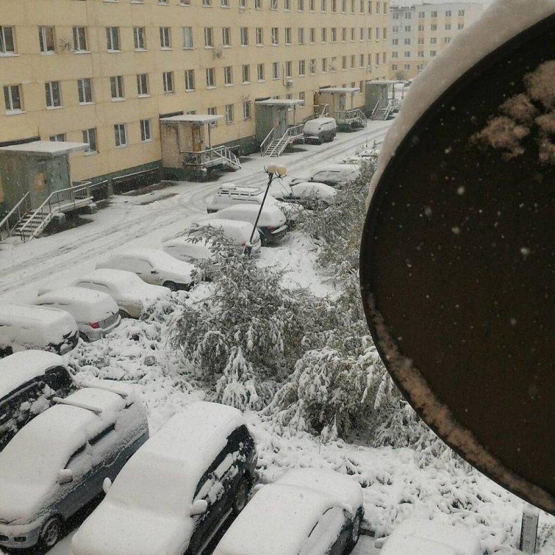 Первый снег в Якутии 2021