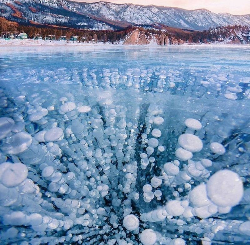 Метановые пузыри на Байкале