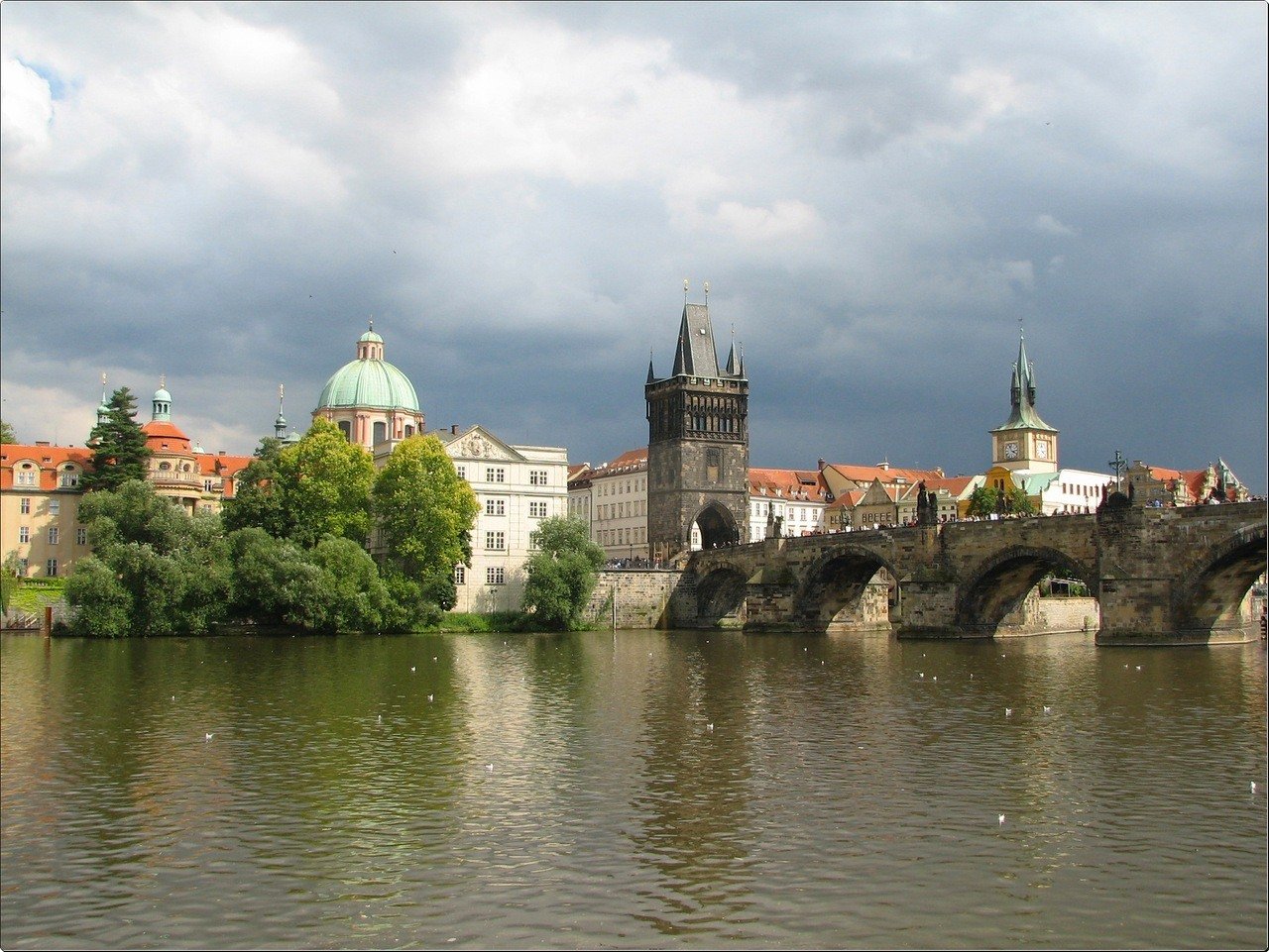 Прага старый город Влтава