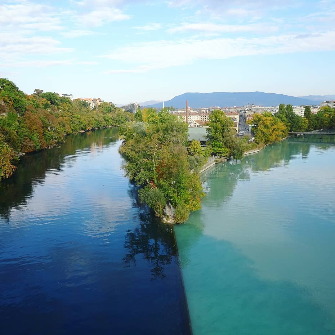 Река Рона в Швейцарии