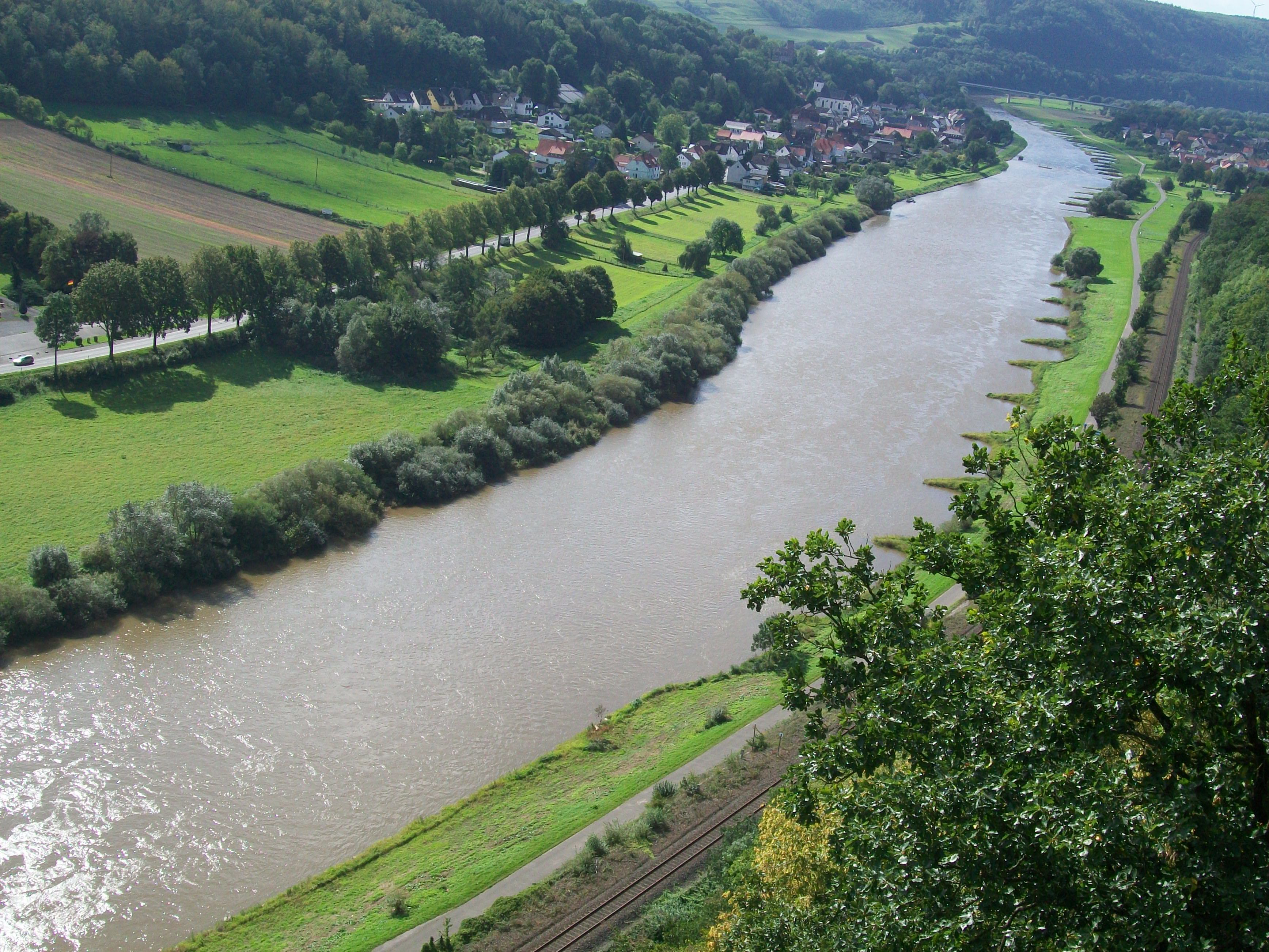 Река Везер в Германии
