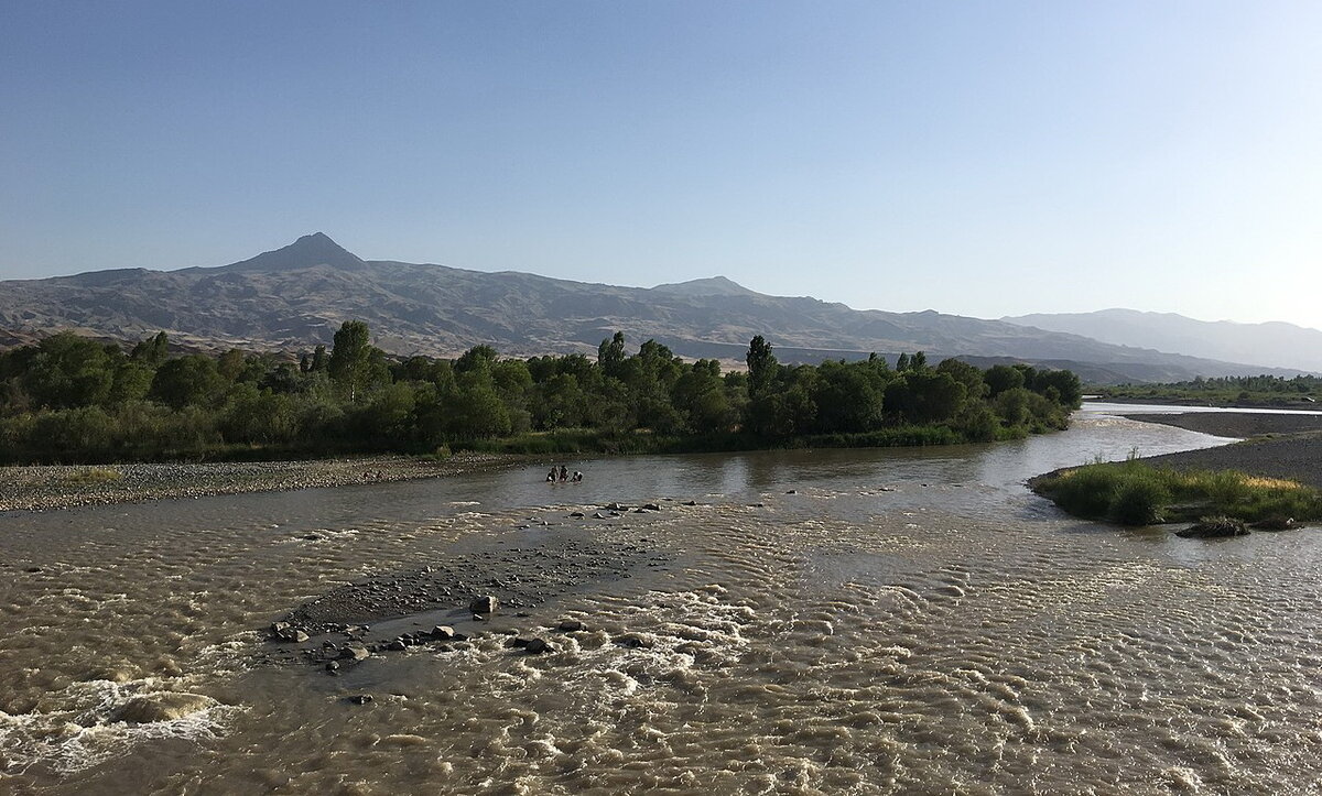Река Аракс Азербайджан