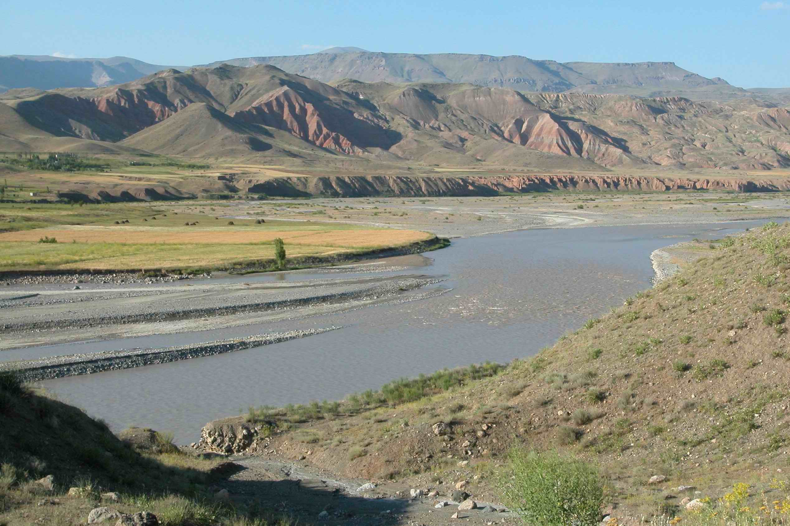 Река Аракс Азербайджан