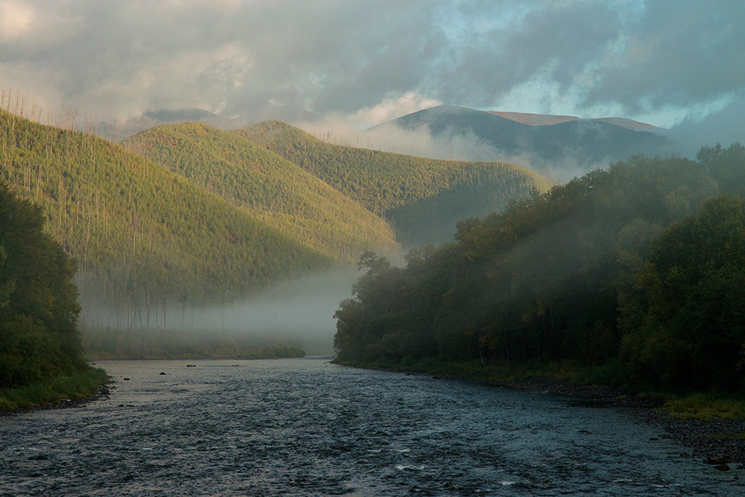Река Анюй Хабаровский край в октябре