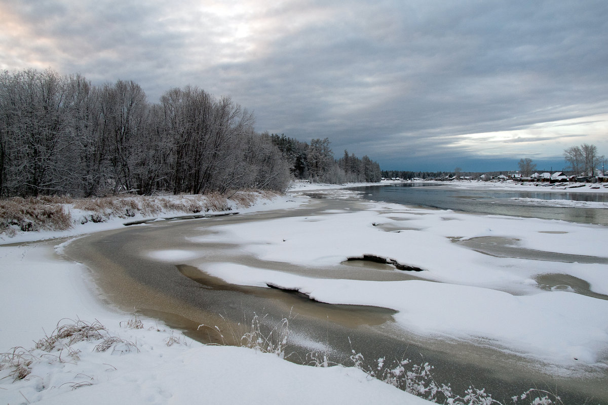 Река Лозьва фото зима