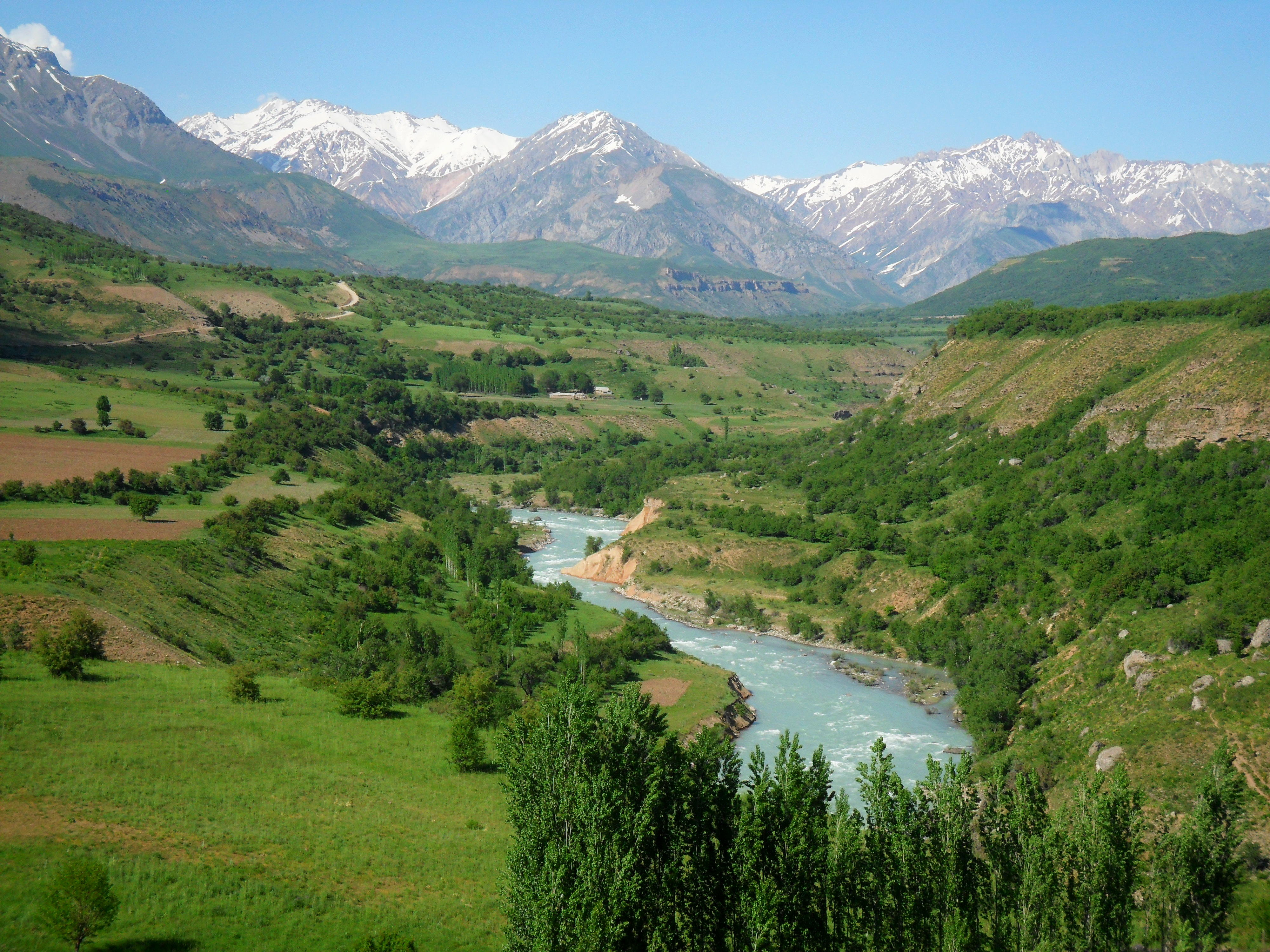 Река Чирчик в Узбекистане