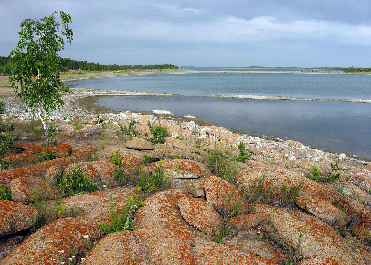 Озеро Челкар в Казахстане