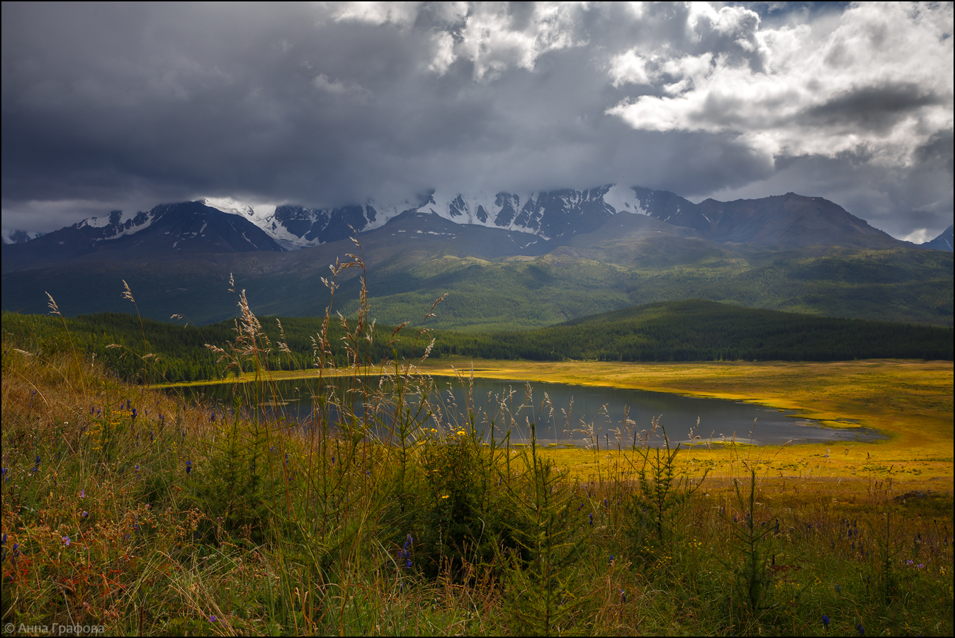 Озера плато Ештыкель летом