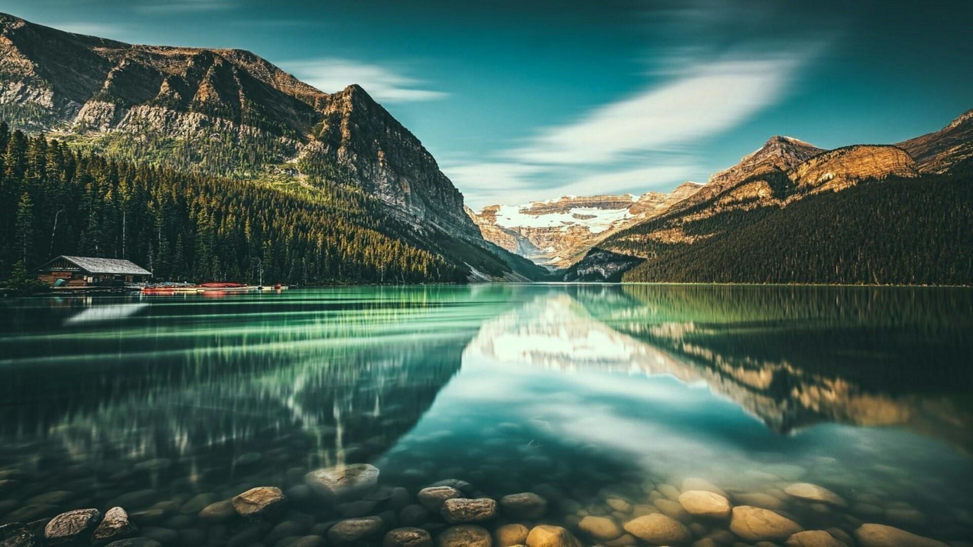 озеро луиз в канаде