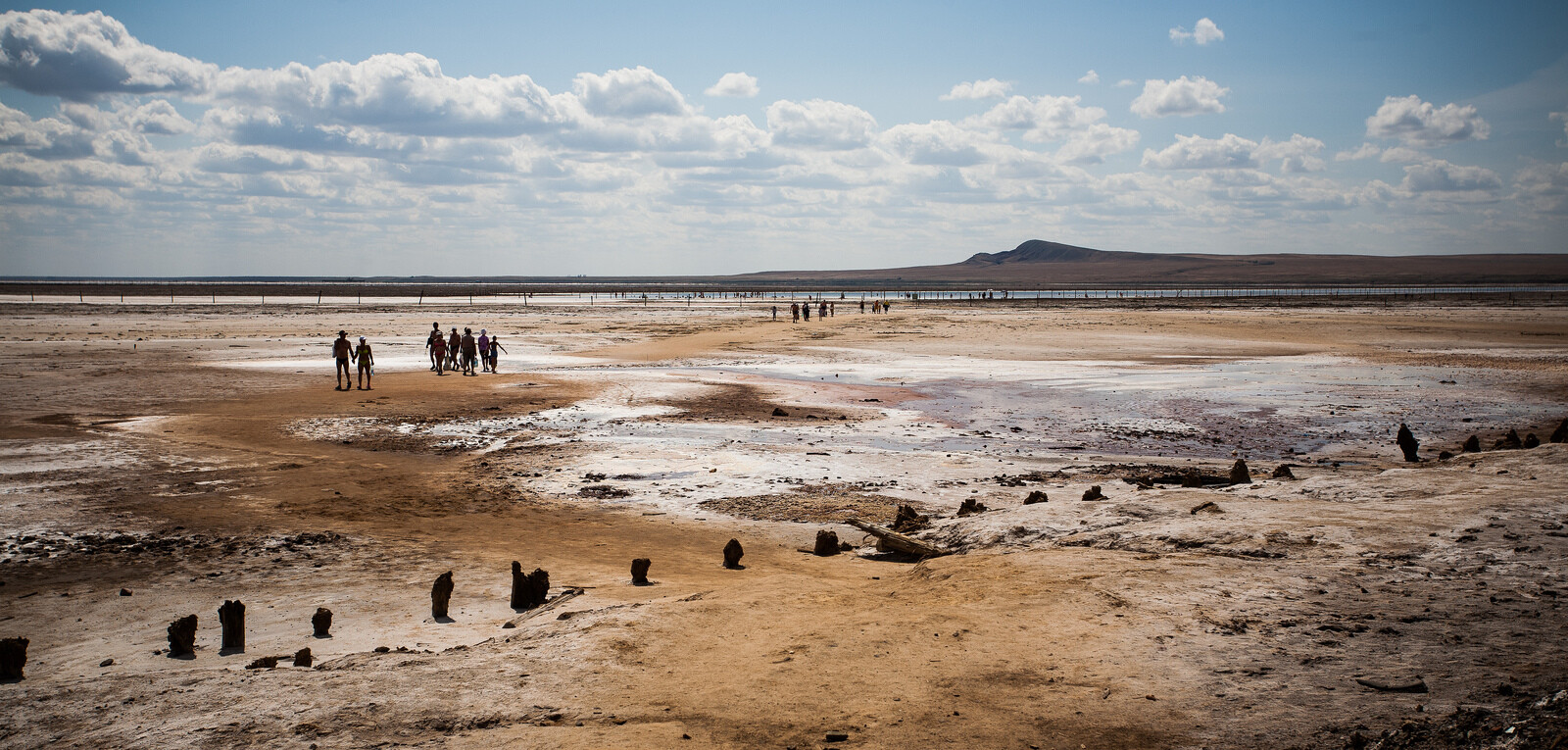Соленое озеро Казахстана Баскунчак