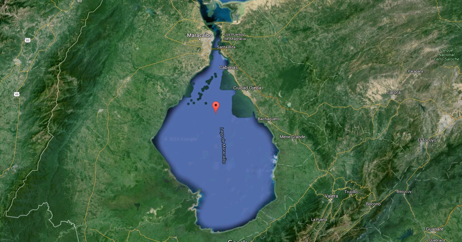 Озеро Маракайбо Южная Америка