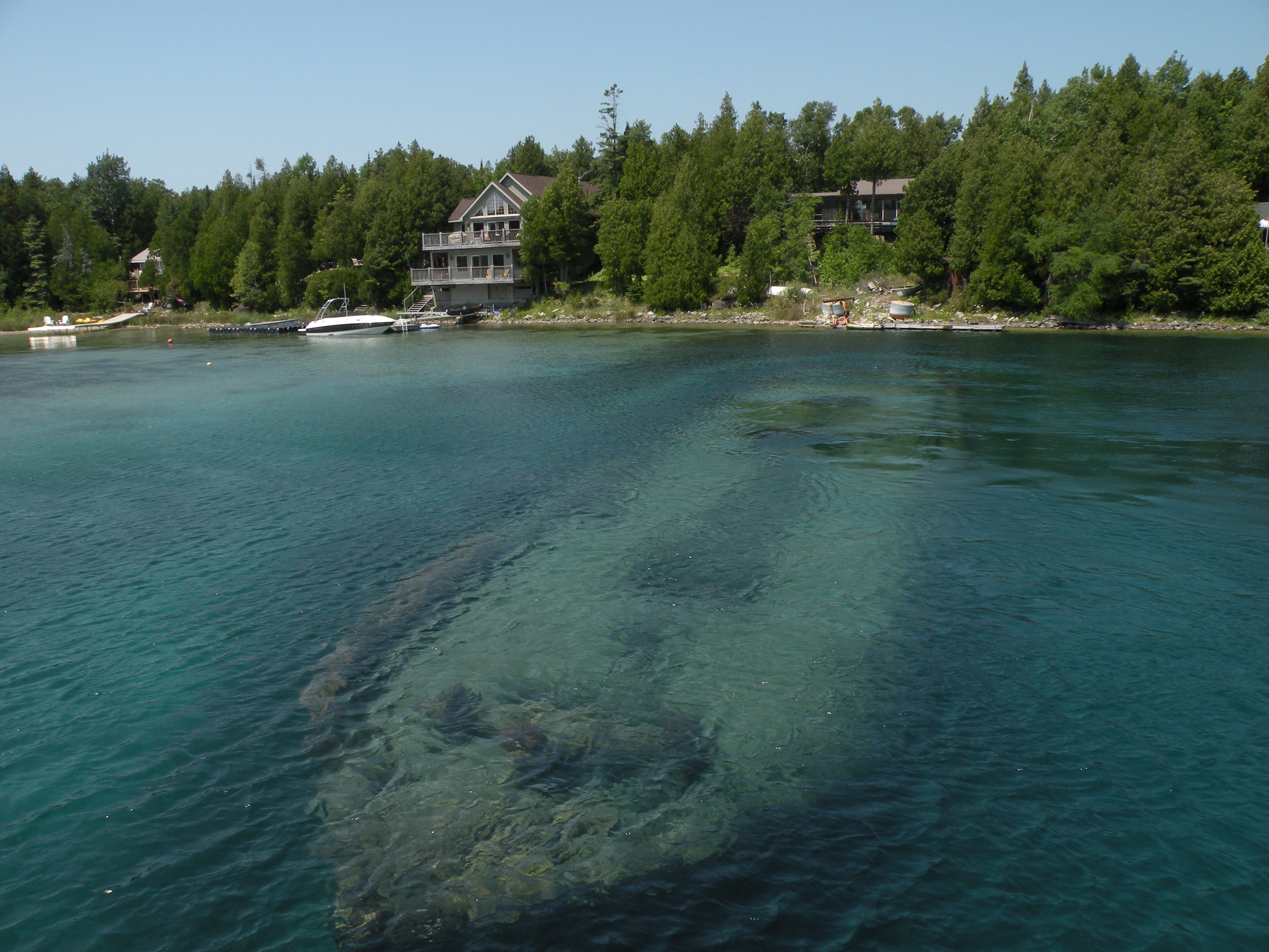 Шхуна в озере Гурон, Онтарио, Канада