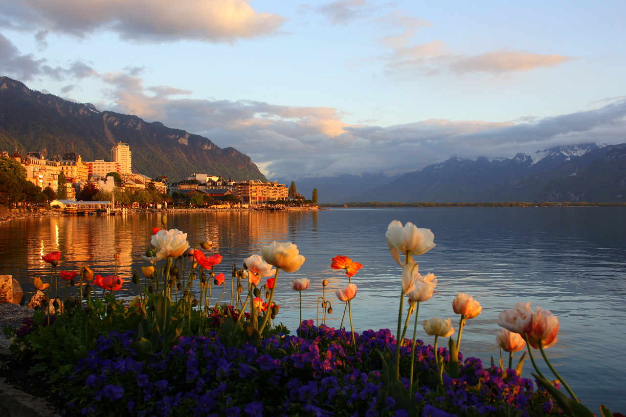 Озеро Женева Швейцария