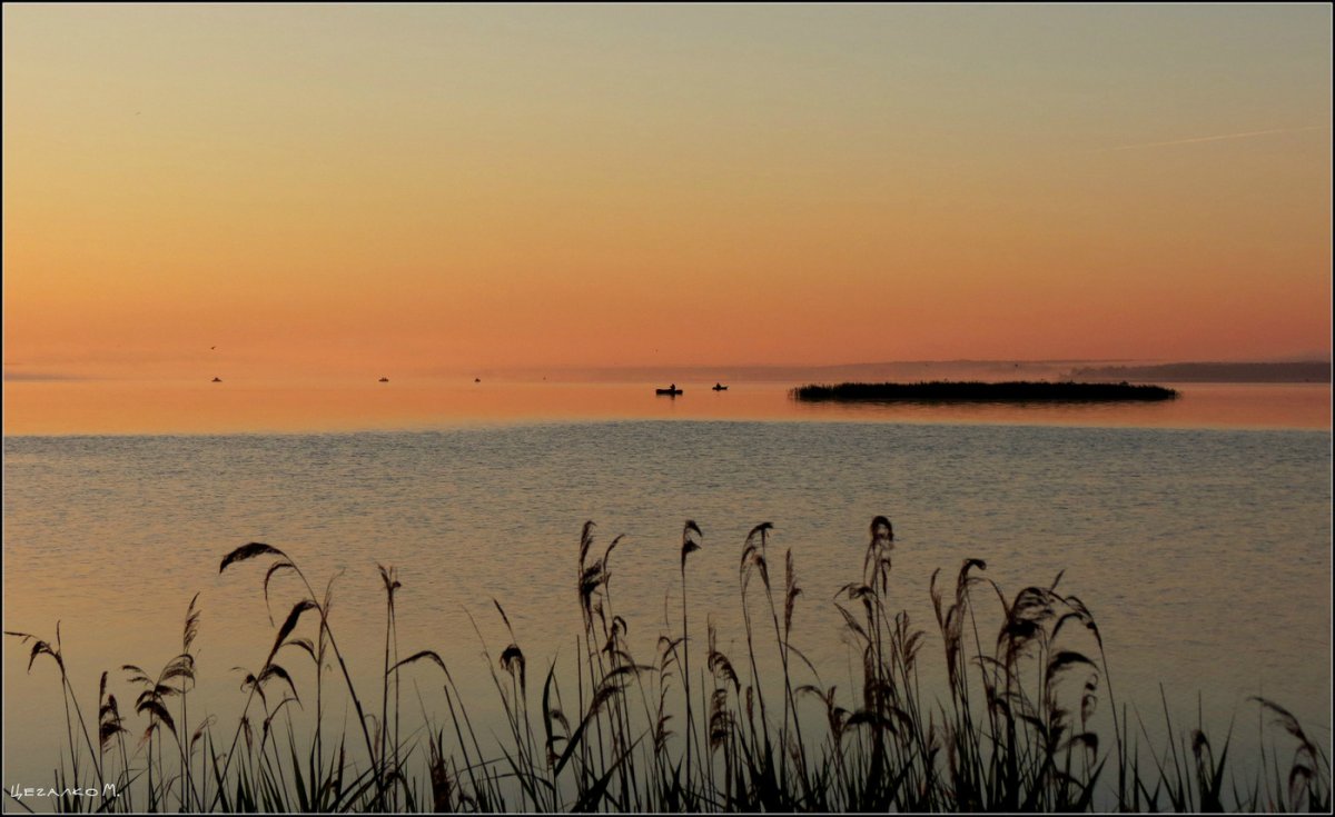 Рассвет на озере Маныч картинки