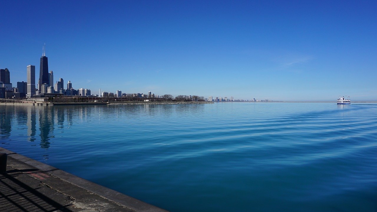 Озеро Мичиган побережье Чикаго