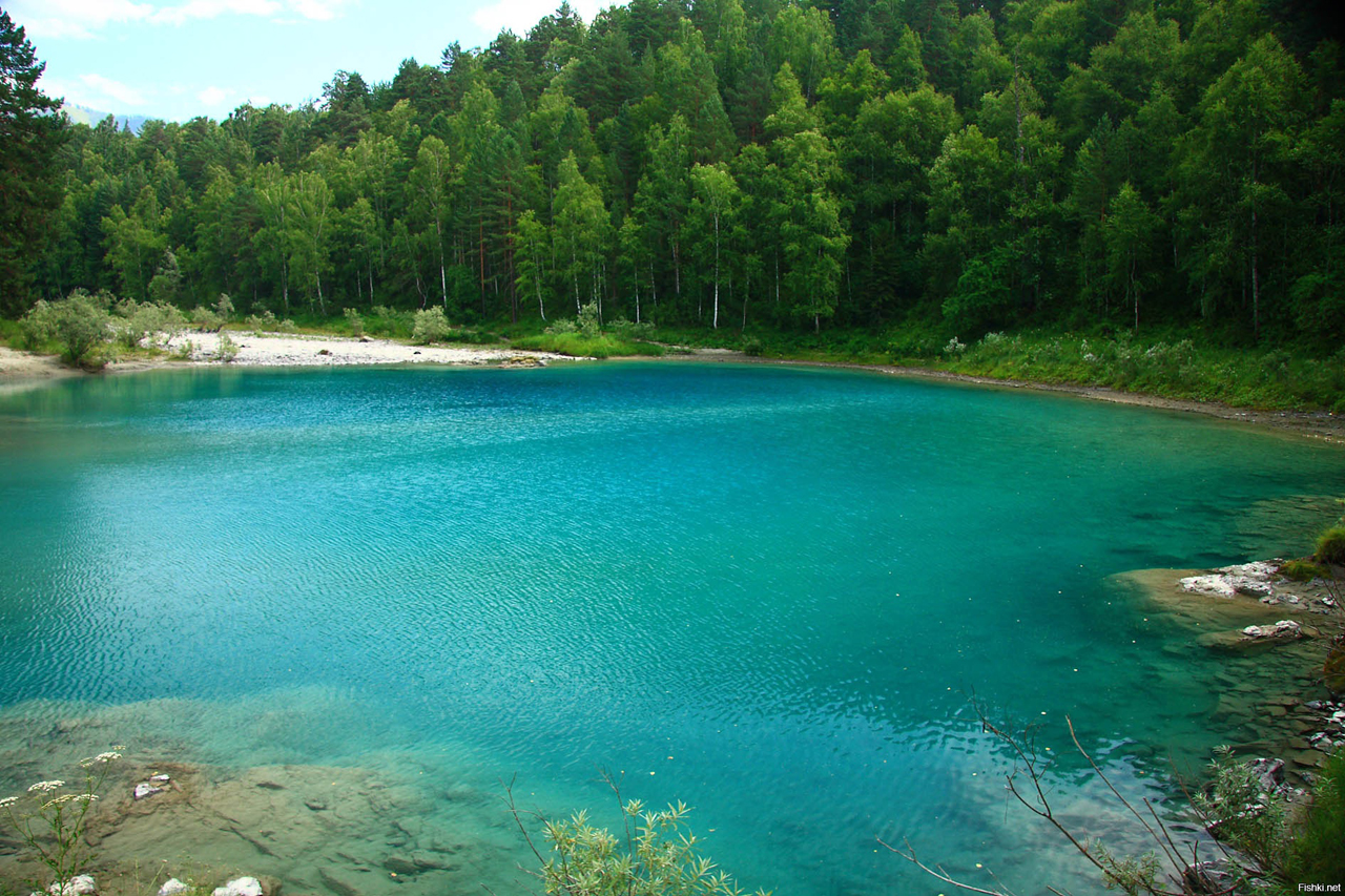 голубое озеро радужный хмао
