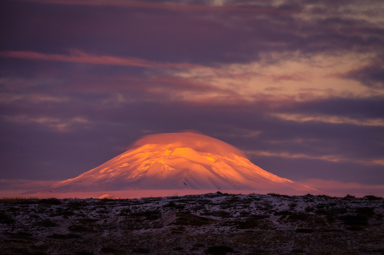 Исландия вулкан Гекла.