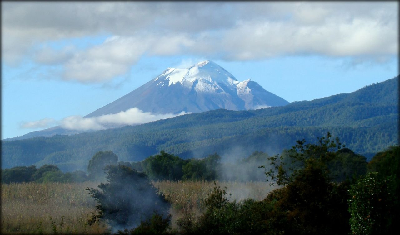 Вулкан Попокатепетль дымящаяся гора