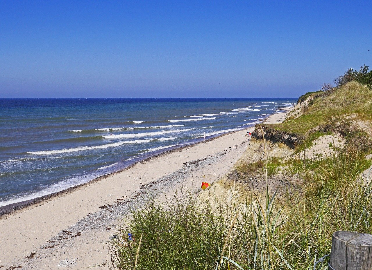 Прибалтика дюны Балтийское море