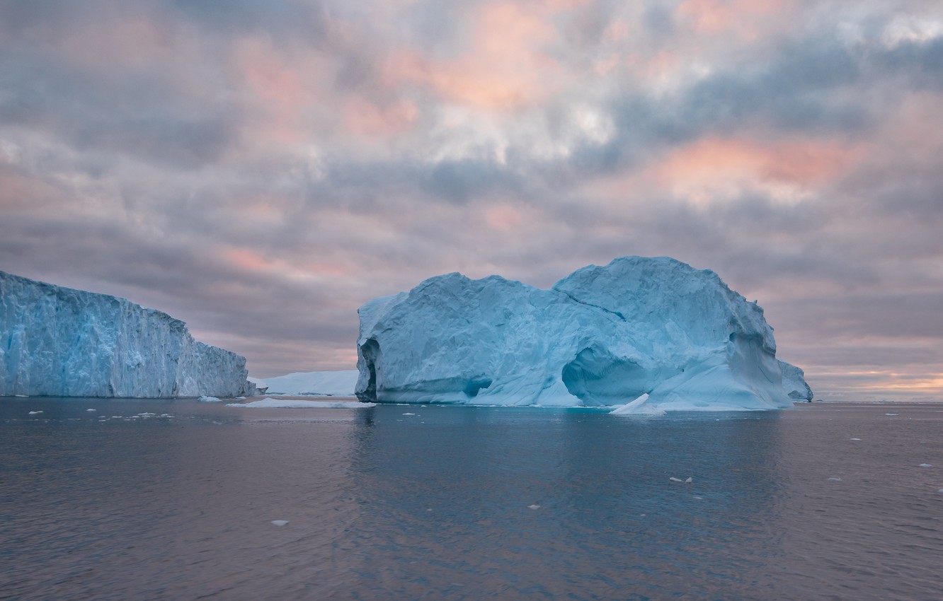 Восточно Сибирское море айсберги