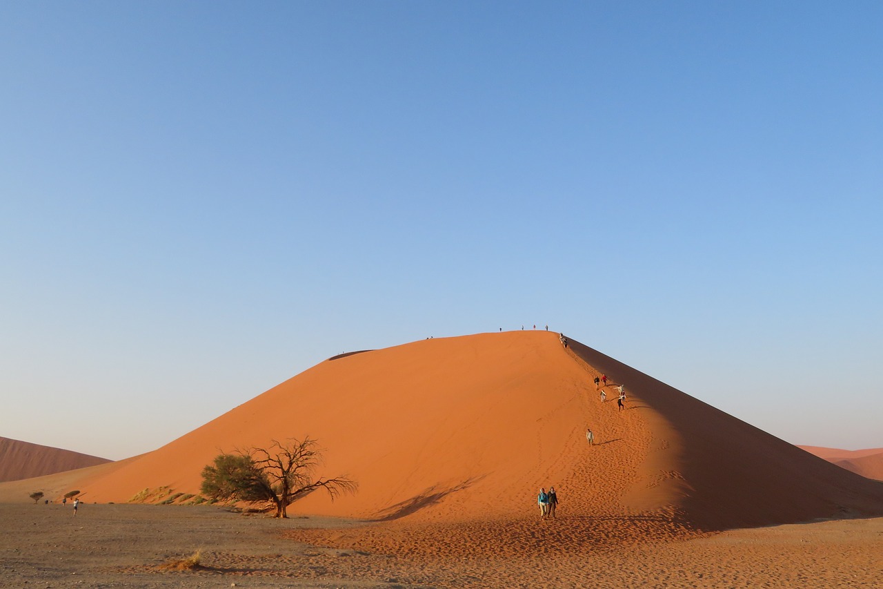Высокая красная Дюна пустыни Намиб